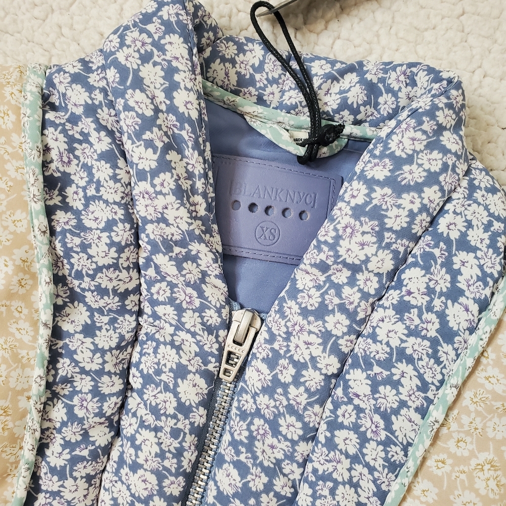 Blank NYC Summer Romance Jacket Size XS Patchwork Floral - Picture 13 of 16